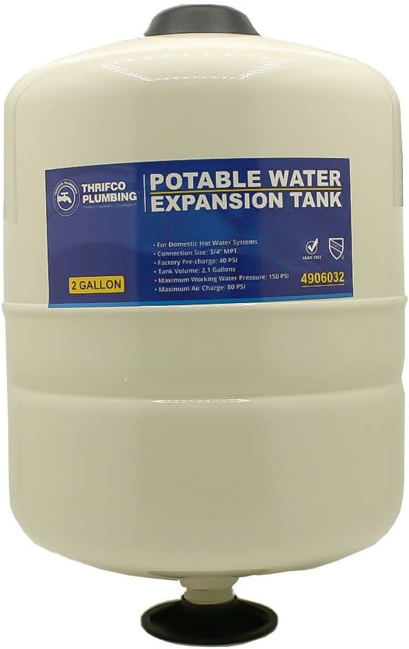 Thrifco 4906032 2 Gal. Thermal Expansion Tank for Potable Water Heater