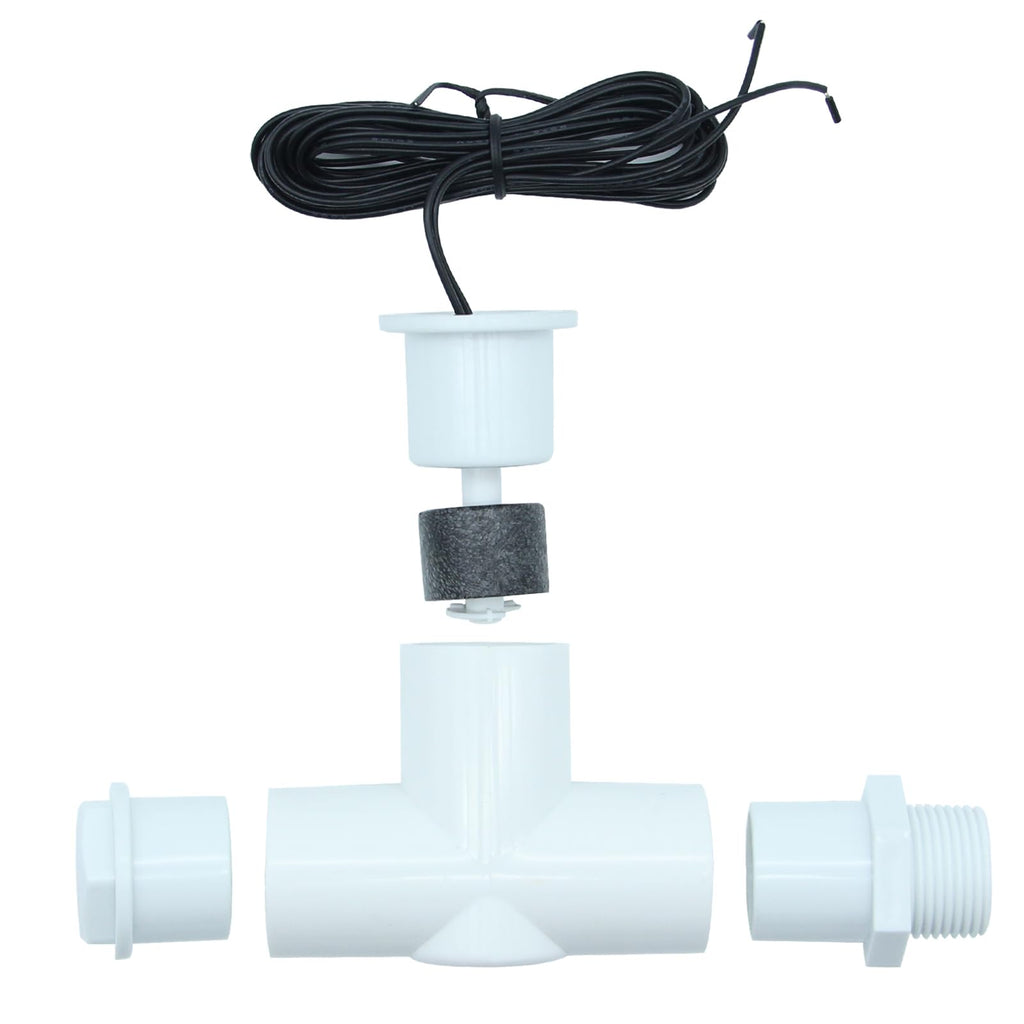 SS1 Condensate Overflow Switch, SS1 Float Switch with 3/4 Inch Adaptor and 6FT Wire, HVAC Overflow Shut Off Float Switch for HVAC System, Detect Condensate Overflow
