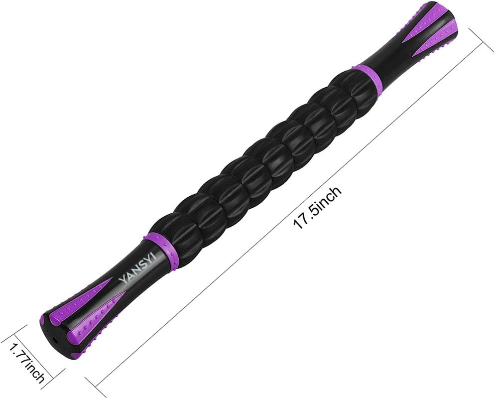Professional 9-Roller Deep Tissue Massage Stick - Portable Muscle Recovery Roller for Athletes, Relieves Post-Workout