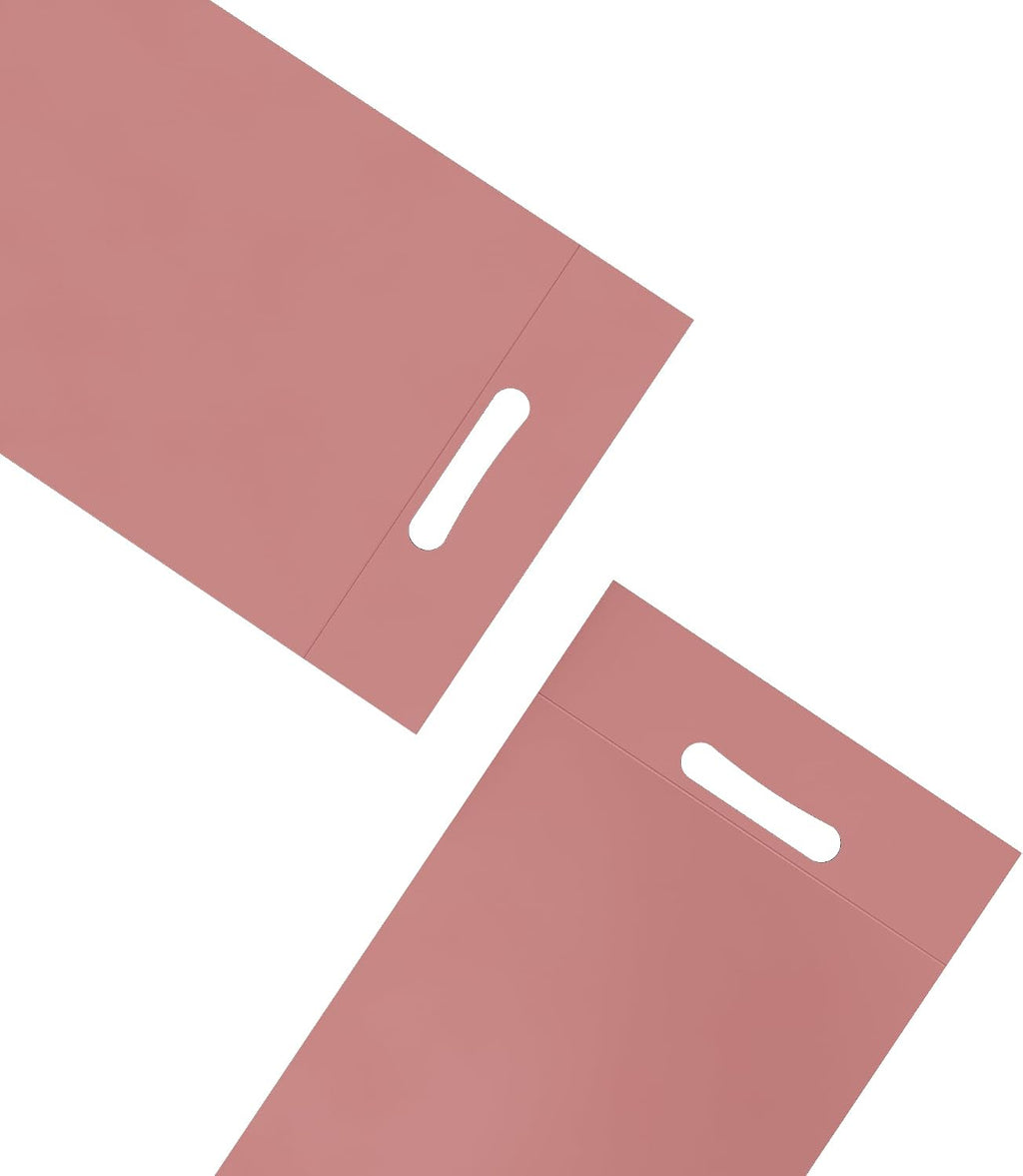 100 Poly Mailers with Handle for Shipping Clothing, Merchandise, Self-Sealing Tear Resistant Plastic Packaging