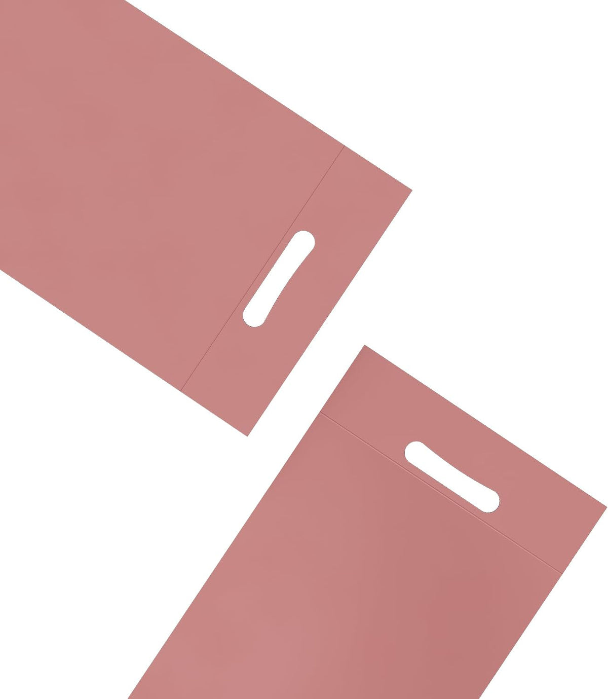 100 Poly Mailers with Handle for Shipping Clothing, Merchandise, Self-Sealing Tear Resistant Plastic Packaging