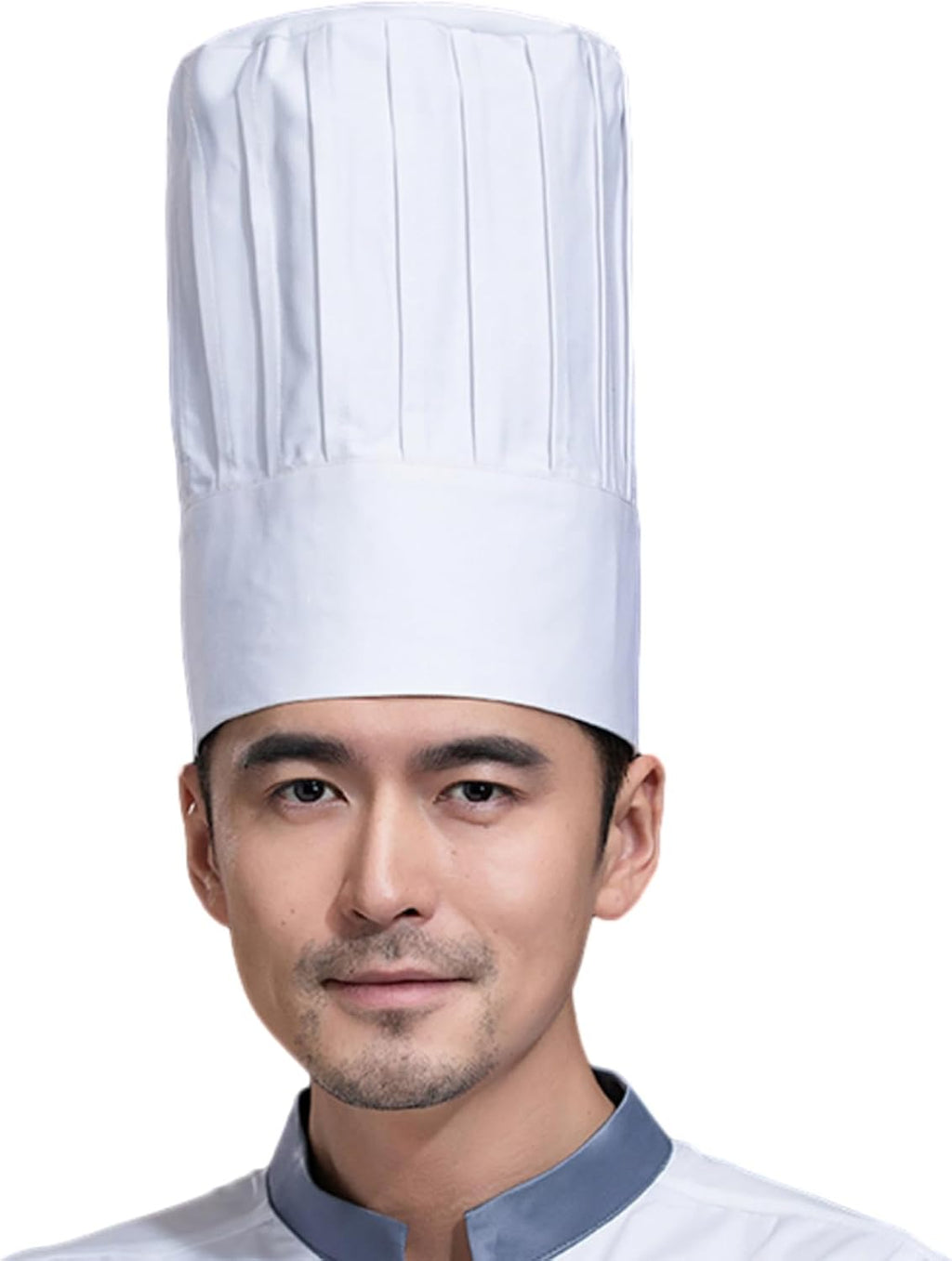 Tall Chef Hat Adjustable Elastic Baker Kitchen Cooking Grill BBQ Chef Cap for Women and Men Breathable Mesh Top