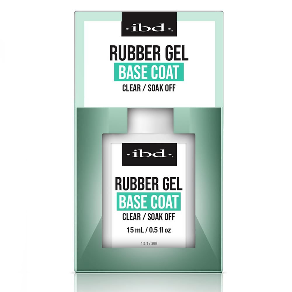 Rubber Base Gel Nail Polish, Base Coat – Clear Soak-Off Builder Gel for Nails Strengthening & Breakage Prevention