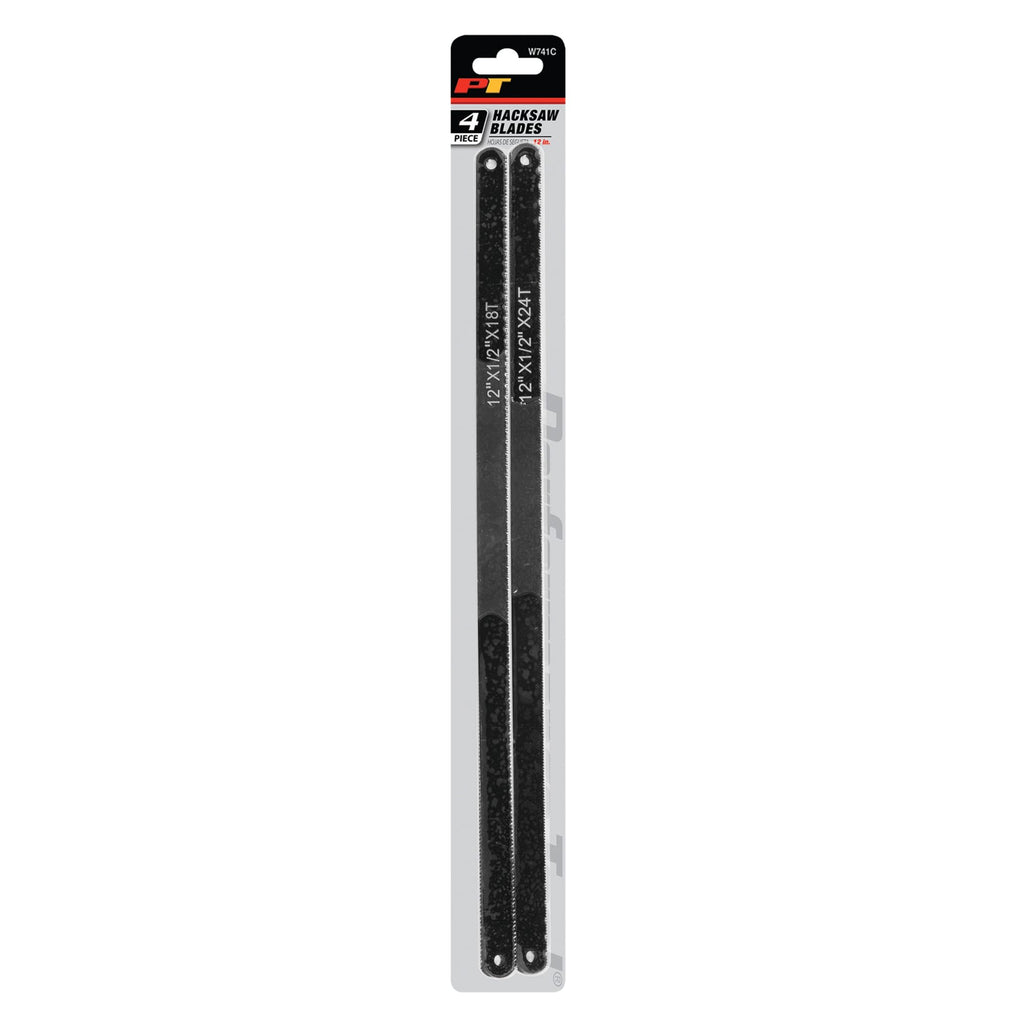 Performance Tool W741C 4-Piece 12 in. Hacksaw Blades