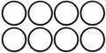 Replacement Round Vacuum Belts 8 Pack for Eureka / Sanitaire