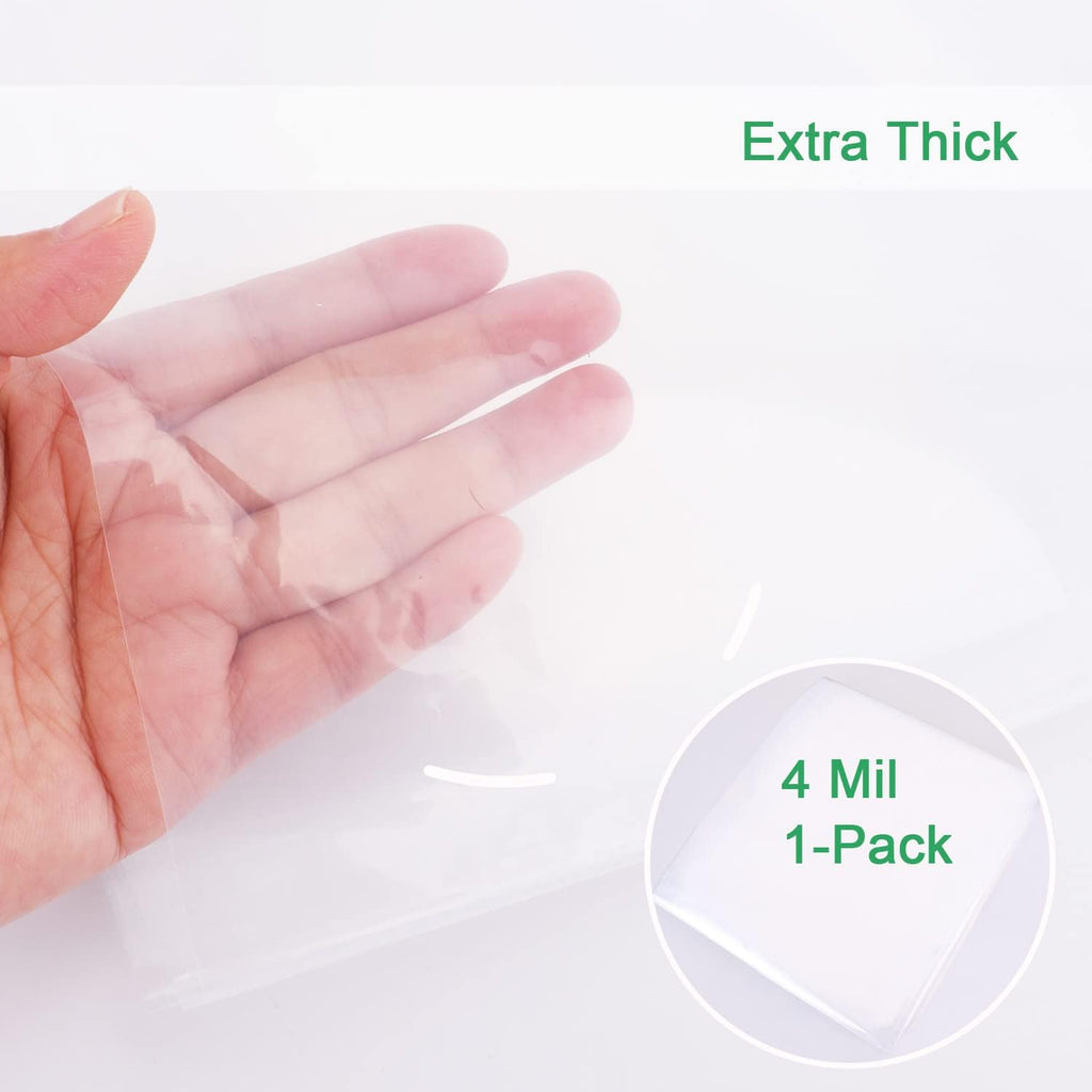 4 Mil Plastic Mattress Bag for Moving, Queen Mattress Storage Bag, 1 Pack