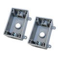 Electrical Box, Weatherproof PVC Outlet Box, 1/2" & 3/4" Threaded,2Packs