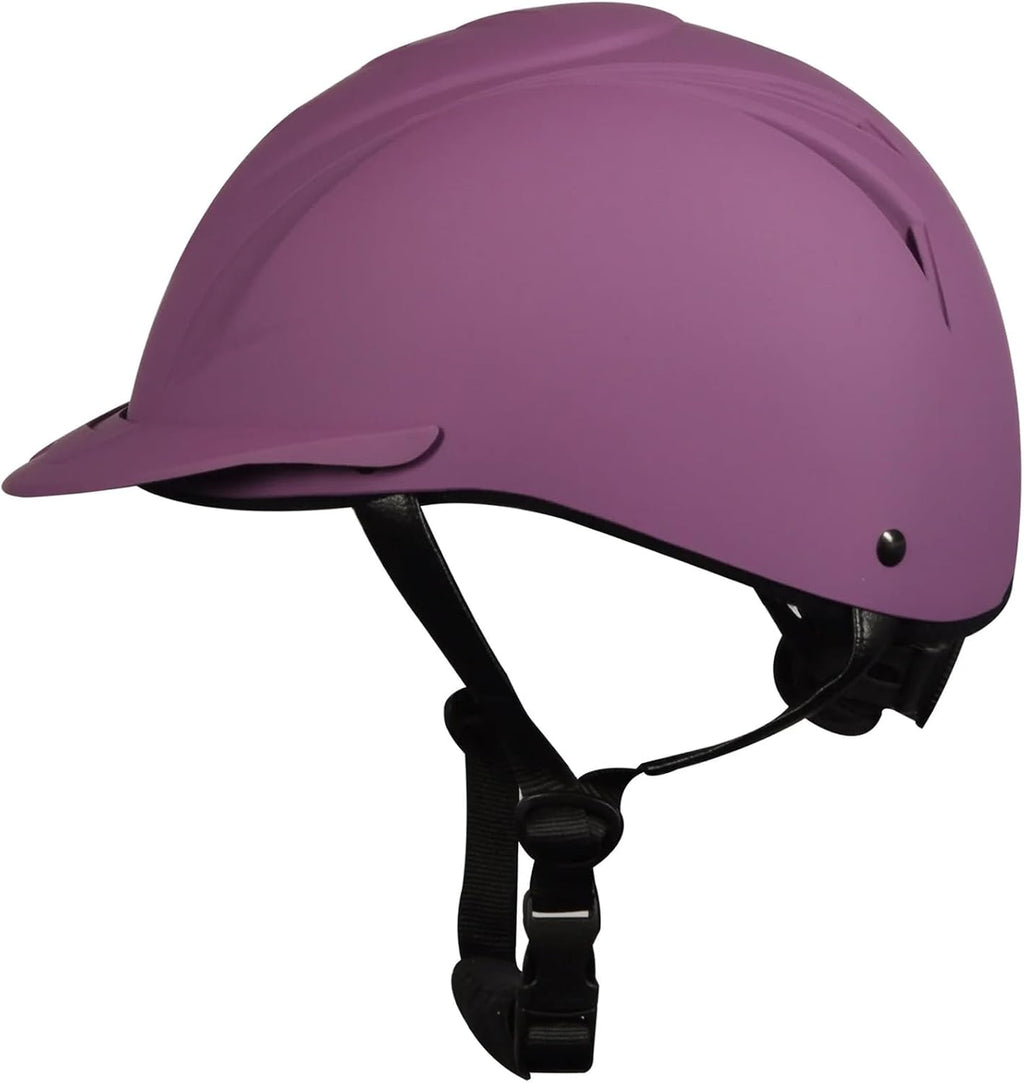 Adult Deluxe Schooler Riding Helmet - Lightweight Breathable Adjustable Equestrian Safety Helmet w/Removable Liner