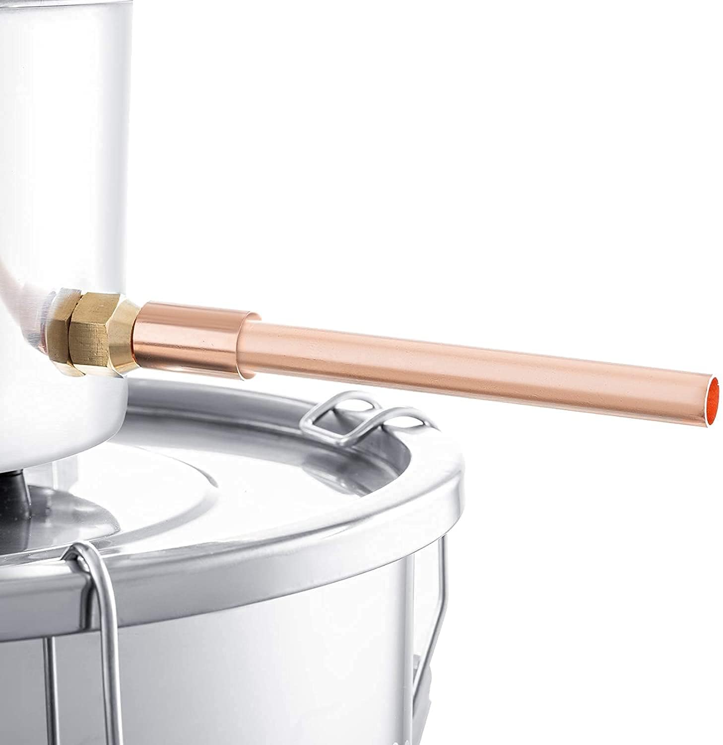 AOKEL 5GAL/20L Shine Still Purifying Water Alcohol Distiller,Home Brewing Kit Stainless Copper Tube With Thumper Keg