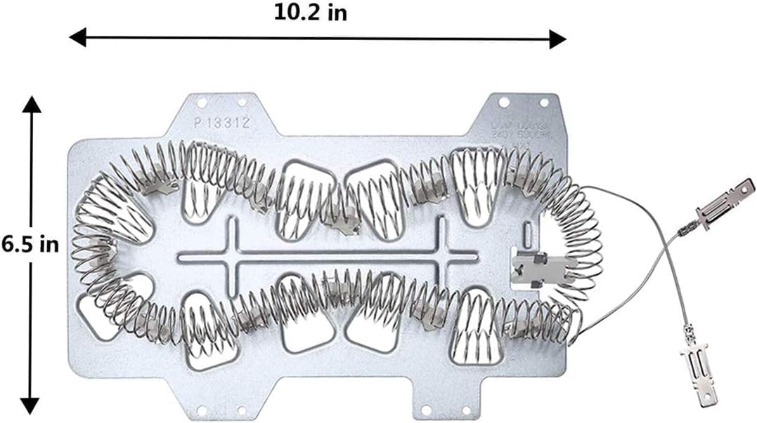 Heating Element Compatible with samsung DV484ETHAWR/A1 DV48H7400EP/A2 DV48H7400EW/A2 DV48H7400GW/A2 DV501AEW/XAA DV50F9A6EVW/A2 DV50F9A7EVP/A2 DV50F9A7EVW/A2 DV50F9A8EVP/A2 DV520AEW/XAA Dryer