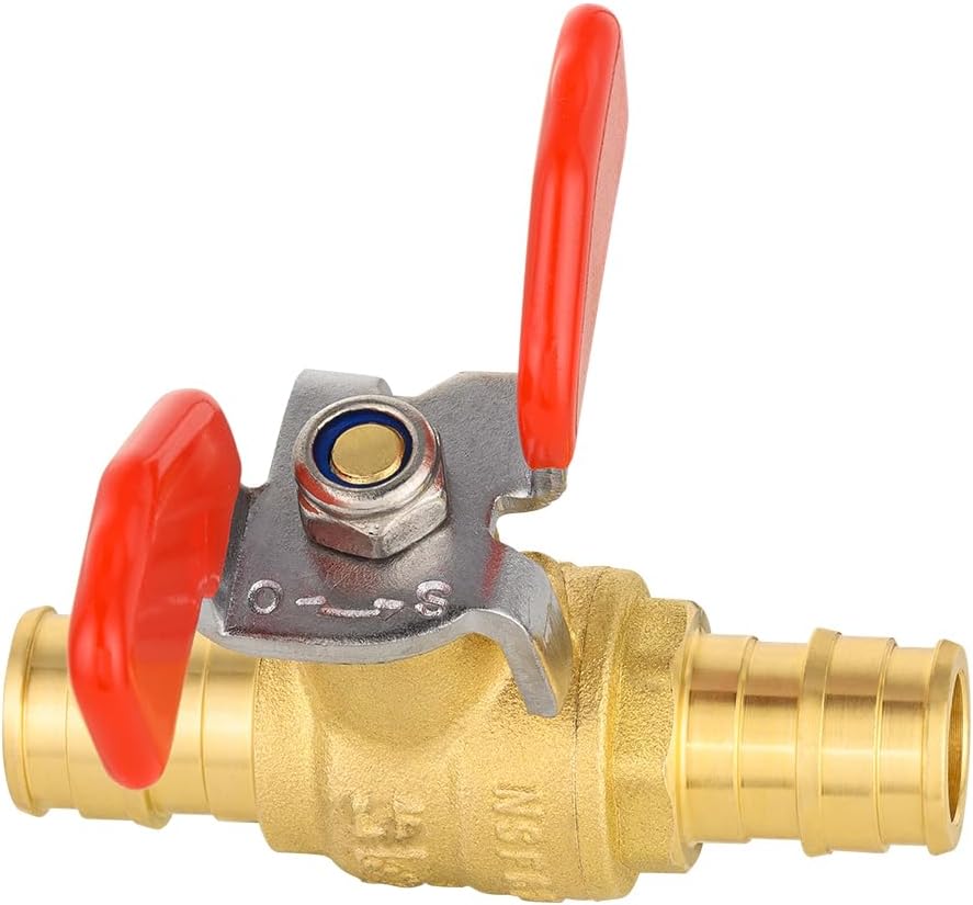 2Pcs EFIELD 1/2"Pex-A Expansion Ball Valve With Butterfly Level(VALVE331-2)