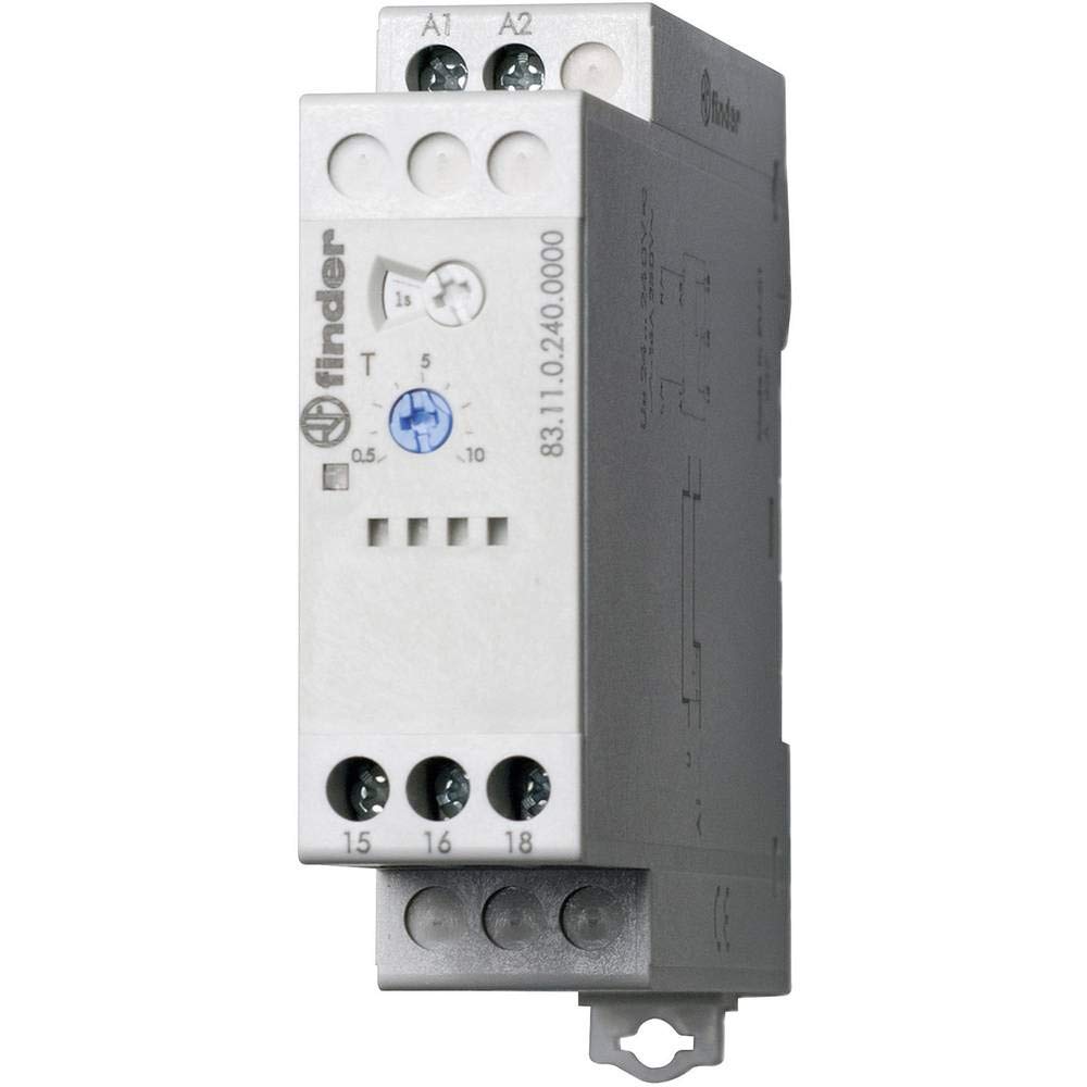 Finder 83 Series - Modular Timer Relay Delay Connection 240VAC/DC
