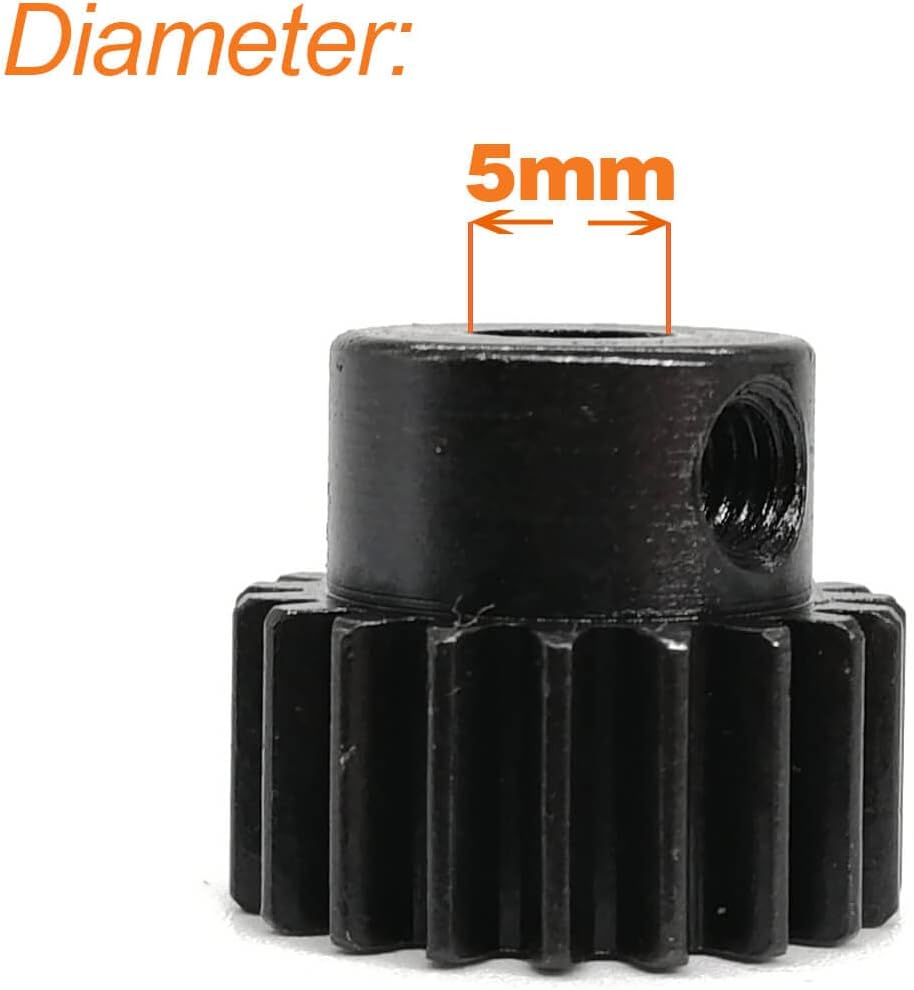 32P Pinion Gear Set 5mm 32 Pitch 19T 20T 21T 22T RC Parts