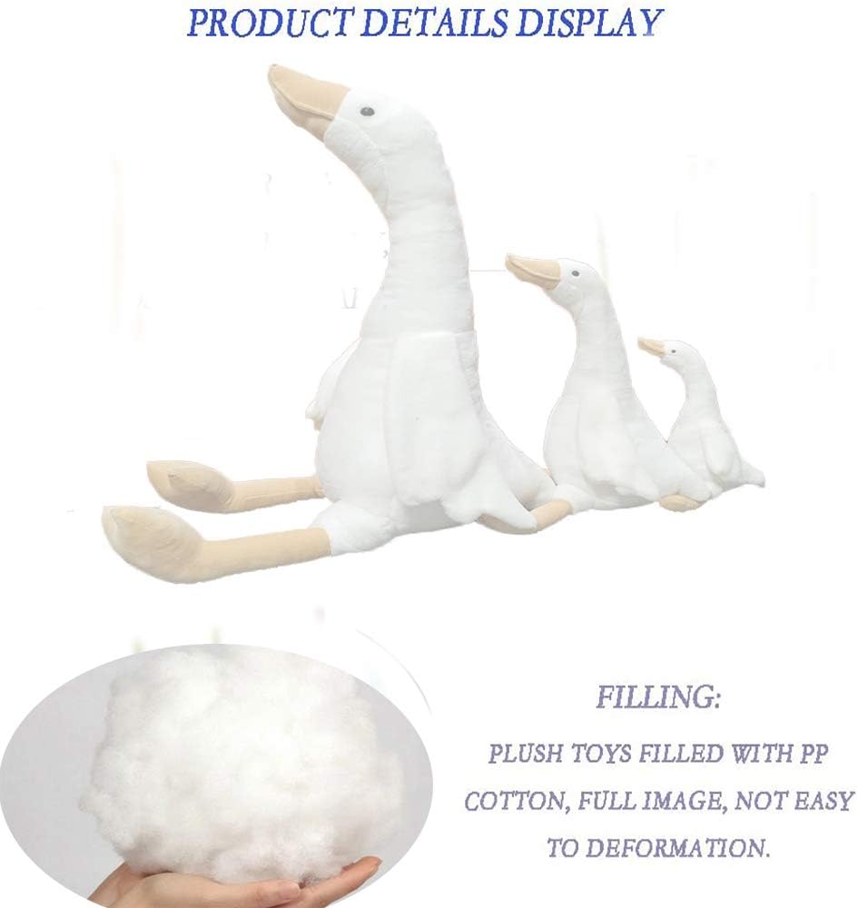 15.7" Swan Stuffed Animal,Goose Plush White Stuffed Animal Toy Gifts for Kids
