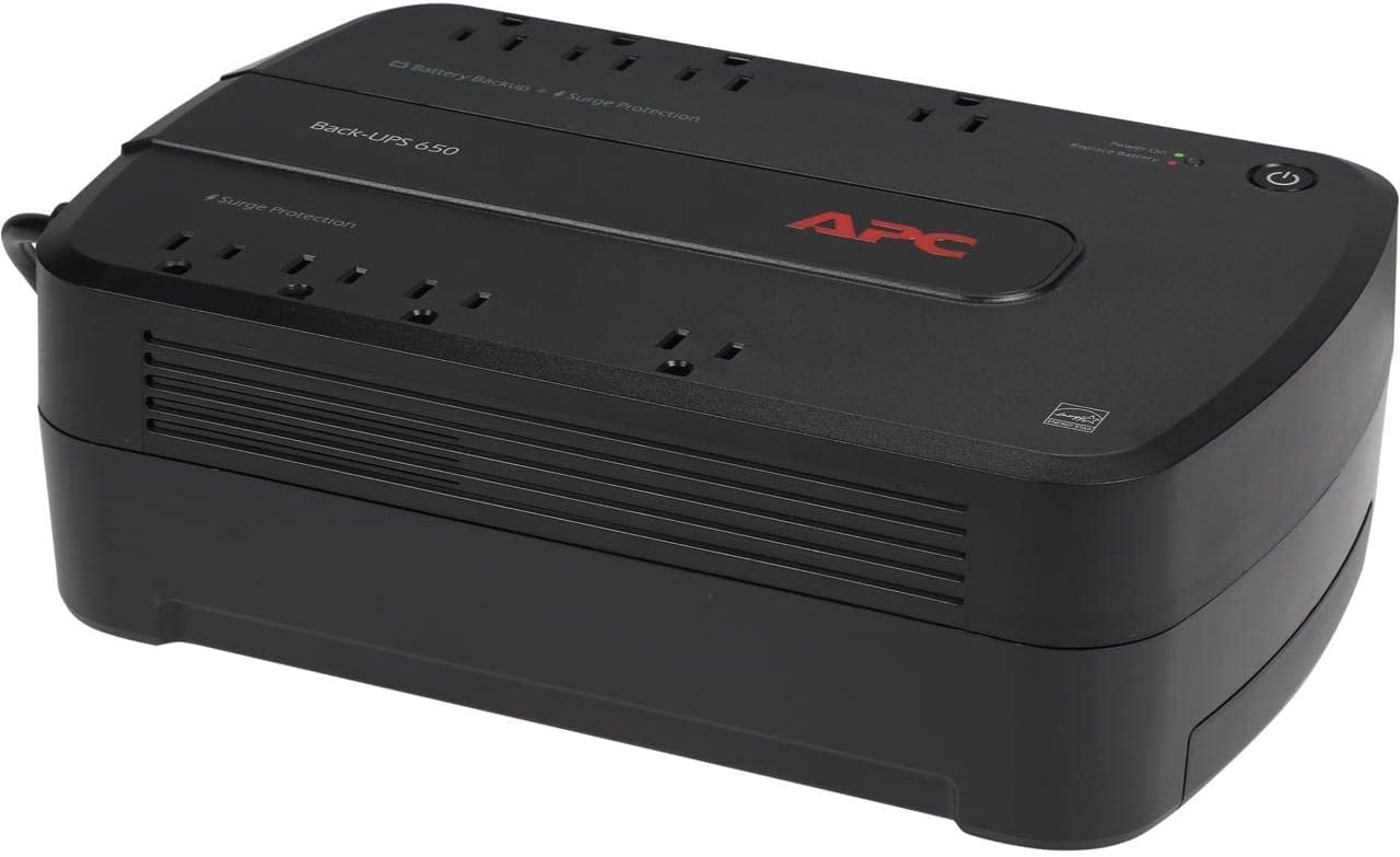 UPS 650VA/390W Battery Backup & Surge Protector for PC, NAS | BE650G1 | UPS battery backup for Office Electronics.