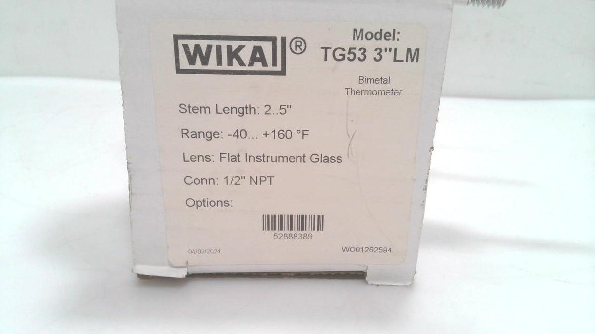 Bimetallic Thermometer by WIKA