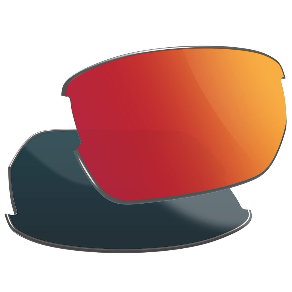 Polarized Replacement Lenses for Wiley X Valor Sunglass - Brick Red