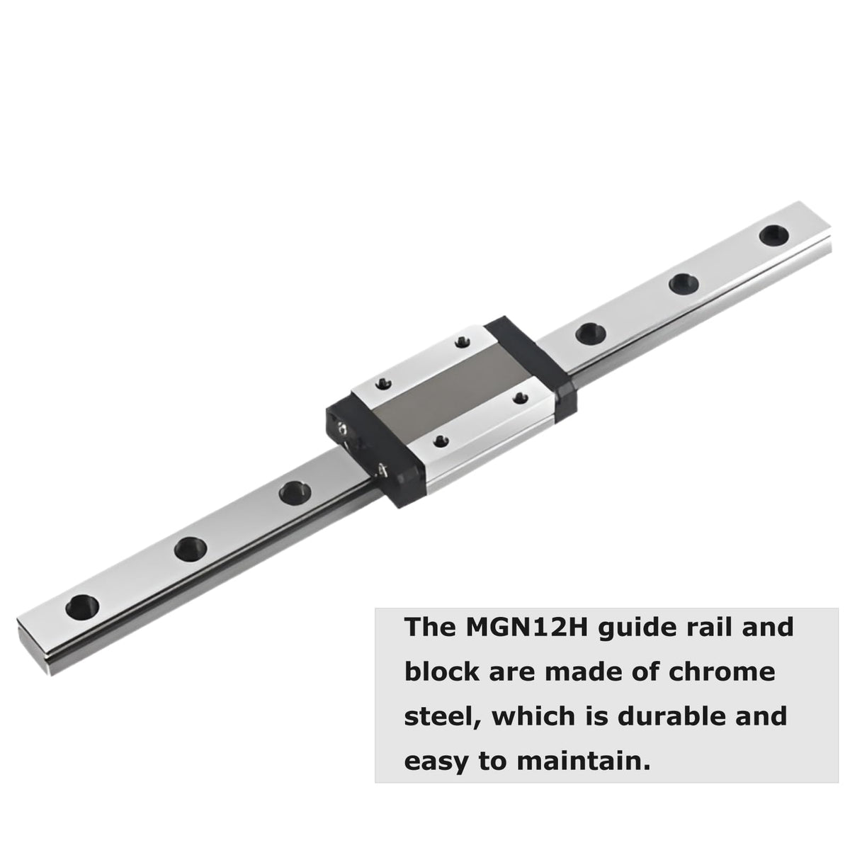 MGN12H 280mm 11.1'' Linear Slide Rail with 1 PCS MGN12H Carriage Block