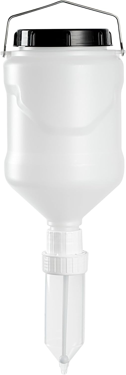 3L Hanging Condiment Pump Dispenser, Squeeze Nozzle, 1 Ct