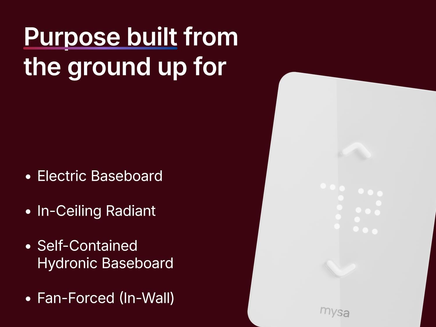 Smart Thermostat LITE for Electric Baseboard Heaters | Save Up to 26% on Heating | WiFi Programmable | 7-Day