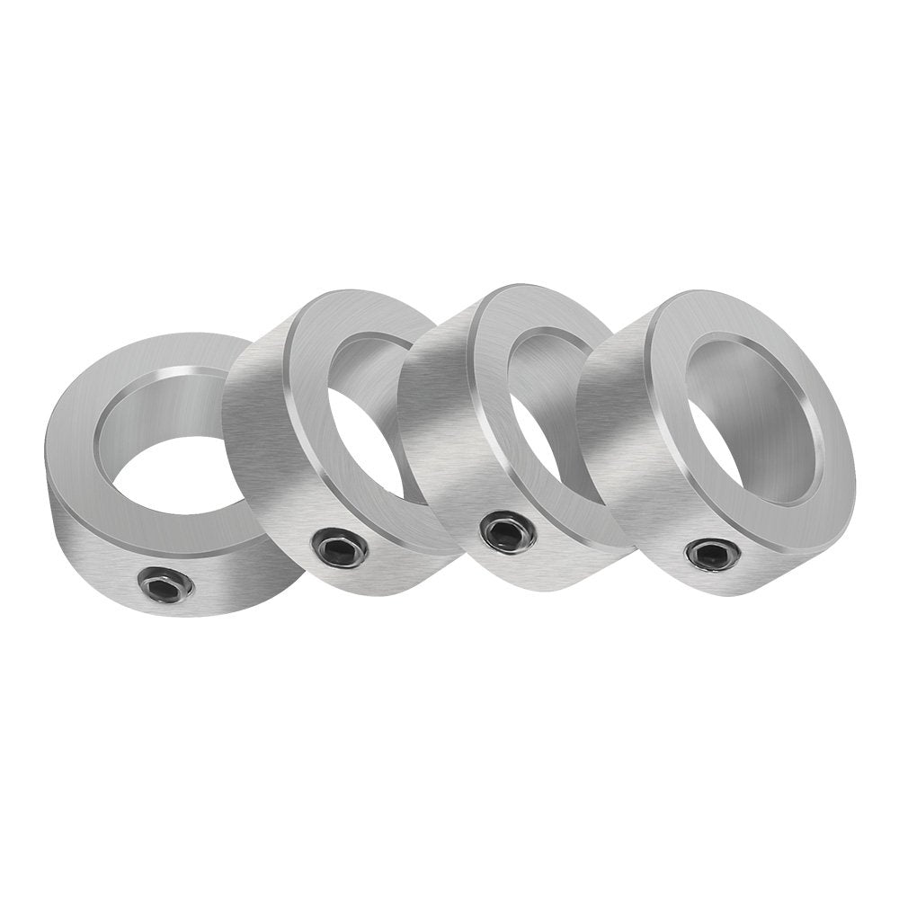 1/2" Bore Solid Steel Style Zinc Plated Set Screw Shaft Collars