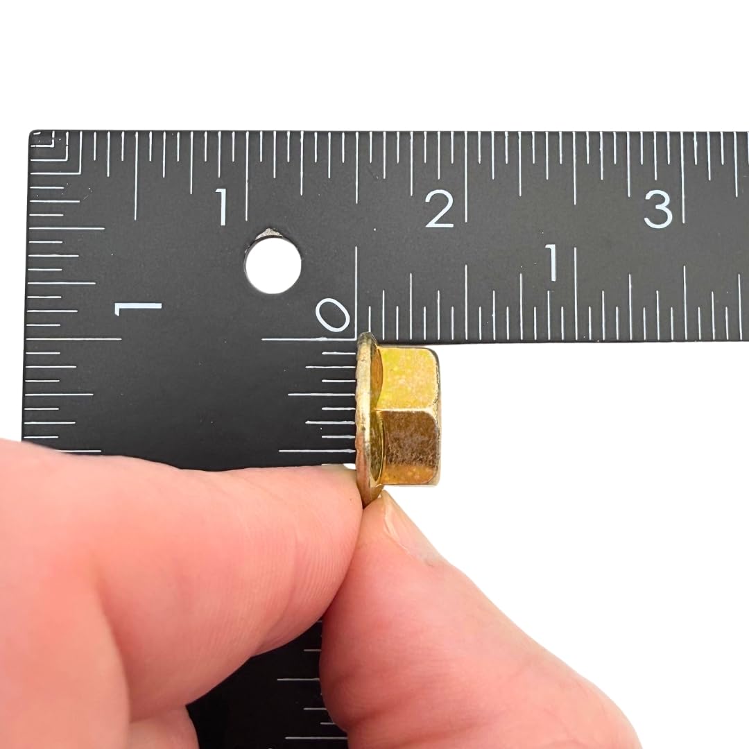 3/8"-16 Serrated Flange Nuts (50 Pack) – Grade 8 Mechanical Locking Nuts Coarse Thread for Vibration & Shock SAE J995 0.375"