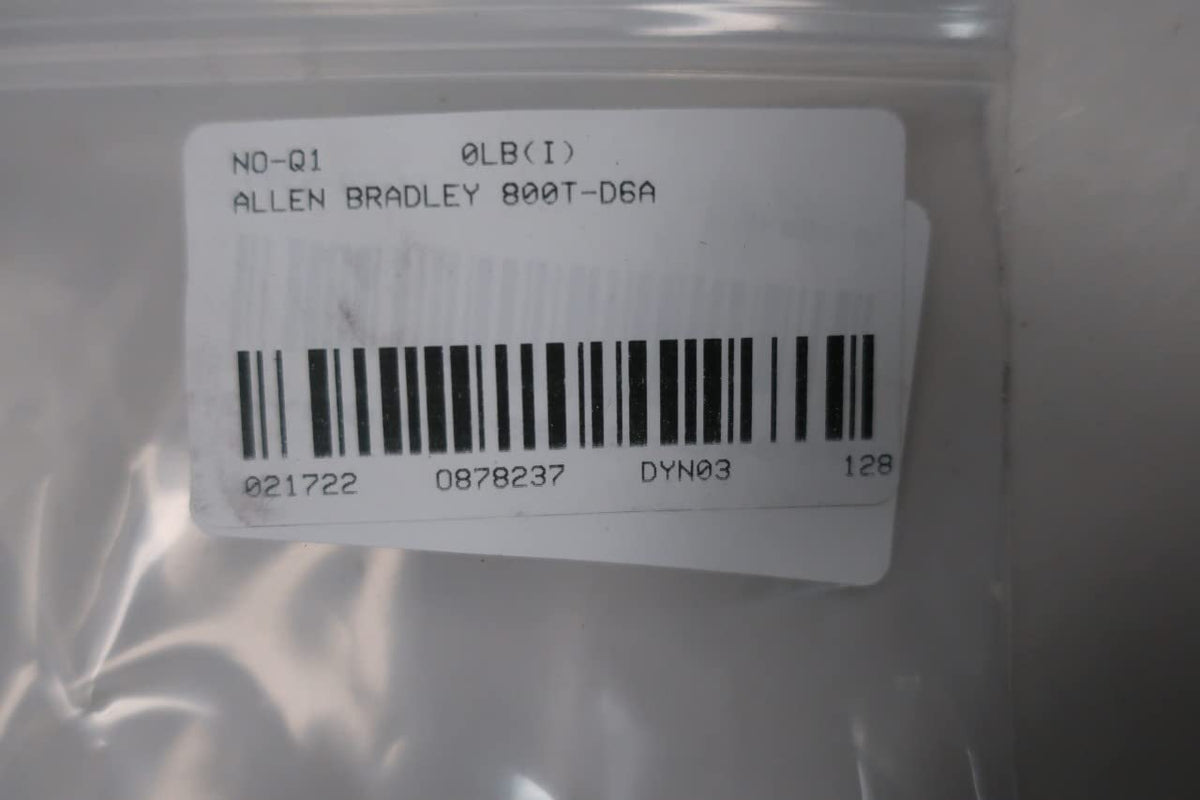 ALLEN BRADLEY 800T-D6A SERIES T PUSHBUTTON