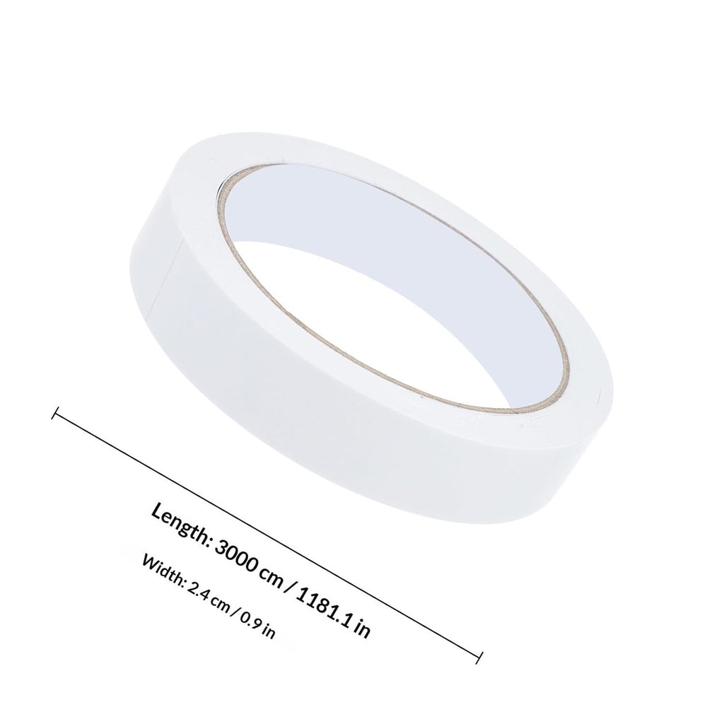 White Kraft Paper Tape 5 Pack, Self Adhesive Roll for Sealing