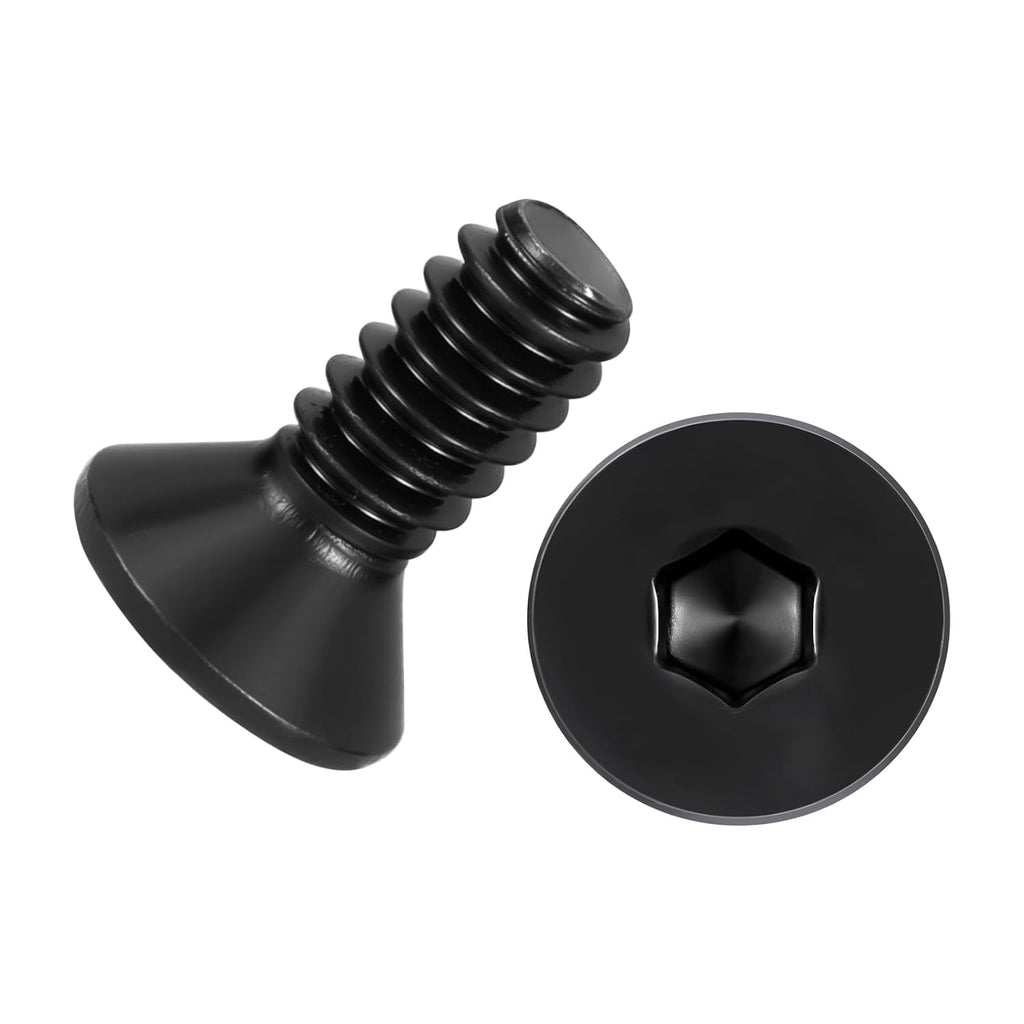 10Pcs #6-32x3/8 Flat Head Socket Cap Screw Countersunk Bolt