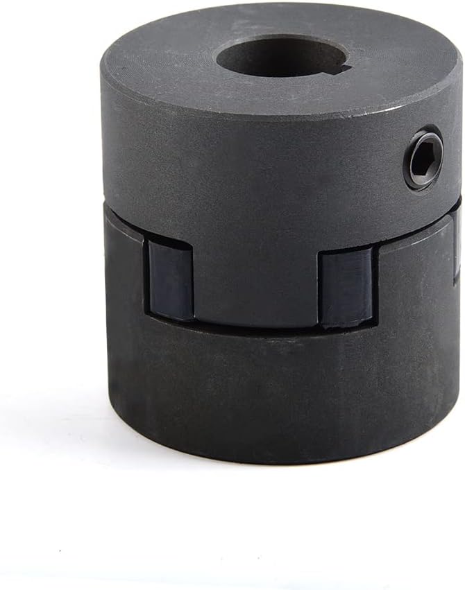 1/2" to 3/4" L095 Flexible 3-Piece L-Jaw Coupling Set & Buna-N NBR Rubber Spider