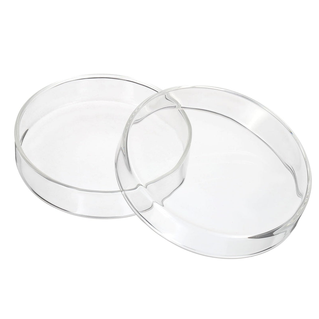 120mm High Borosilicate Glass Petri Dishes with Lids, Petri Plates for Lab Science Experiment, Clear