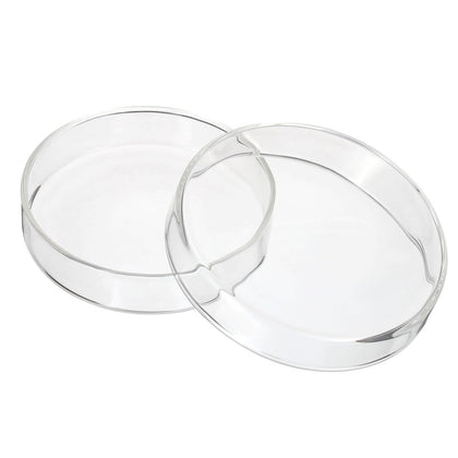 120mm High Borosilicate Glass Petri Dishes with Lids, Petri Plates for Lab Science Experiment, Clear