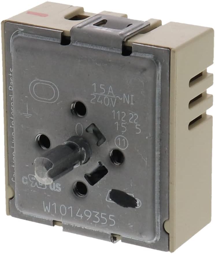 PRYSM W10149355 Range Infinite Switch Compatible with Whirlpool, Maytag, KitchenAid, Jenn-Air, Amana, Magic Chef, Admiral, Norge, Roper, Replacement for W10149355, 1470674, PS11749068, AP6015787