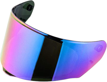 Assault/Rapid/Stream Pinlock Ready Outer Face Shield Street Motorcycle Helmet Accessories - Rainbow Iridium/One Size