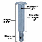 Replacement for 2Pk Snapper Pro Deck Wheel Kit Ferris 1500 Simplicity 1714760 210-043 12060