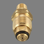 2 Packs Universal Propane LP LPG Gas Cylinder Tank Adapters Fitting Full Flow Brass Connector 1/4'' 6mm MNPT