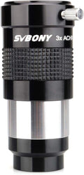 3X Barlow Lens, Fully-Multi Coated Achromatic, 1.25" Telescope Lens | Rubber Grip Ring, Metal Material, Crisp and
