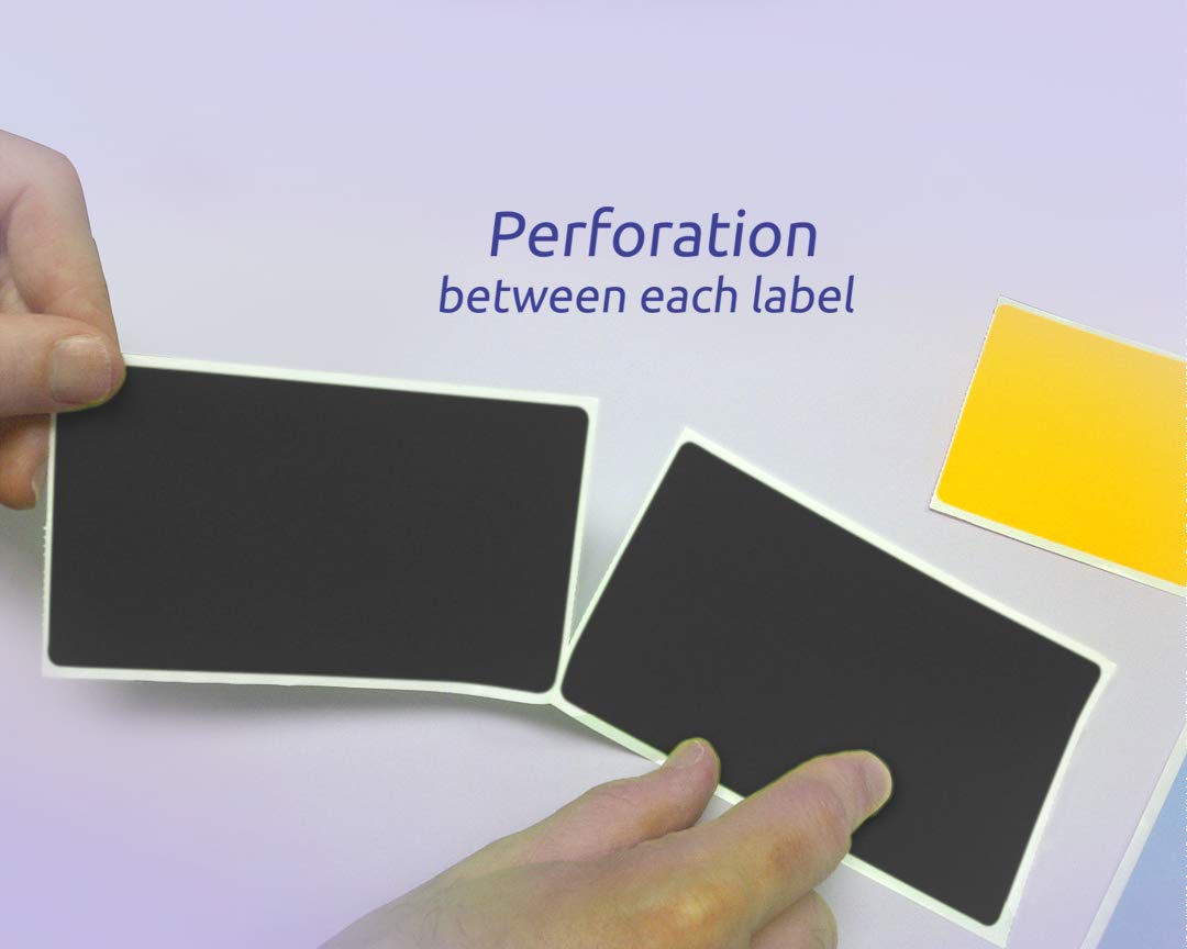 500 Rectangle Stickers, Color Coding Labels Roll, (3" x 5")