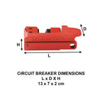 Master Lock 491B Lockout Tagout Circuit Breaker, Tall and Wide Toggles, 2A CR
