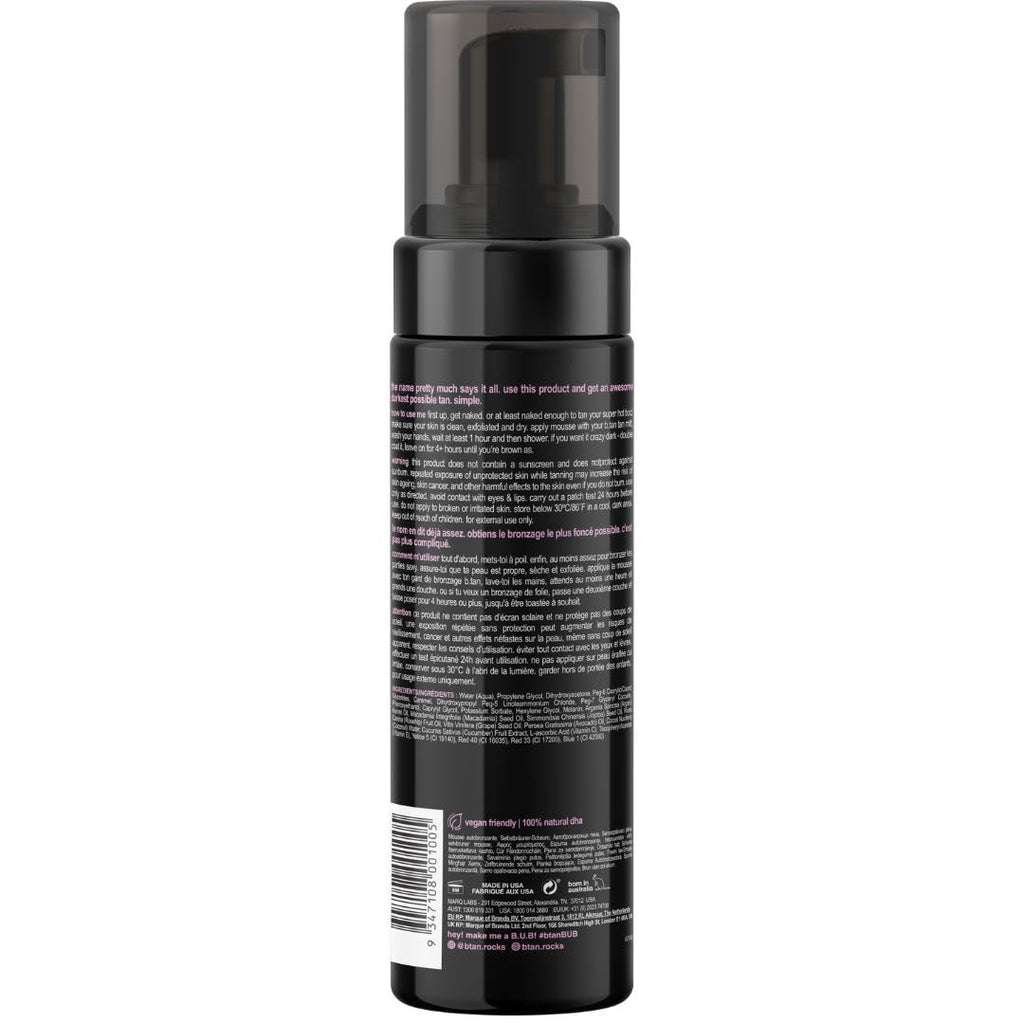 Ultra Dark Self Tanner Mousse | I Want The Darkest Tan Possible - Fast, 1 Hour Express Sunless Tanning Foam, Golden