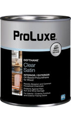 Defthane Interior Exterior Clear Polyurethane Satin, Quart