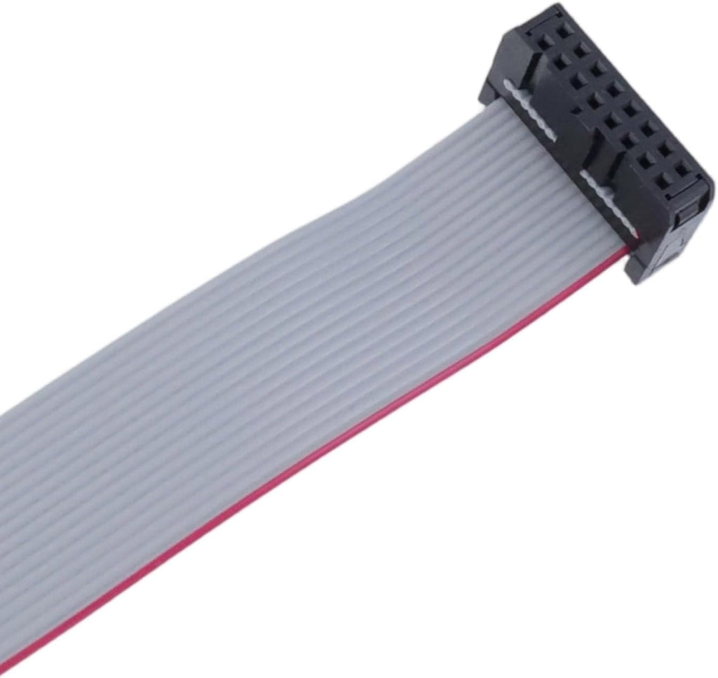 Antrader 16-Pin IDC Connector Flat Ribbon Cable,45cm/17.7in Length 6 Pieces