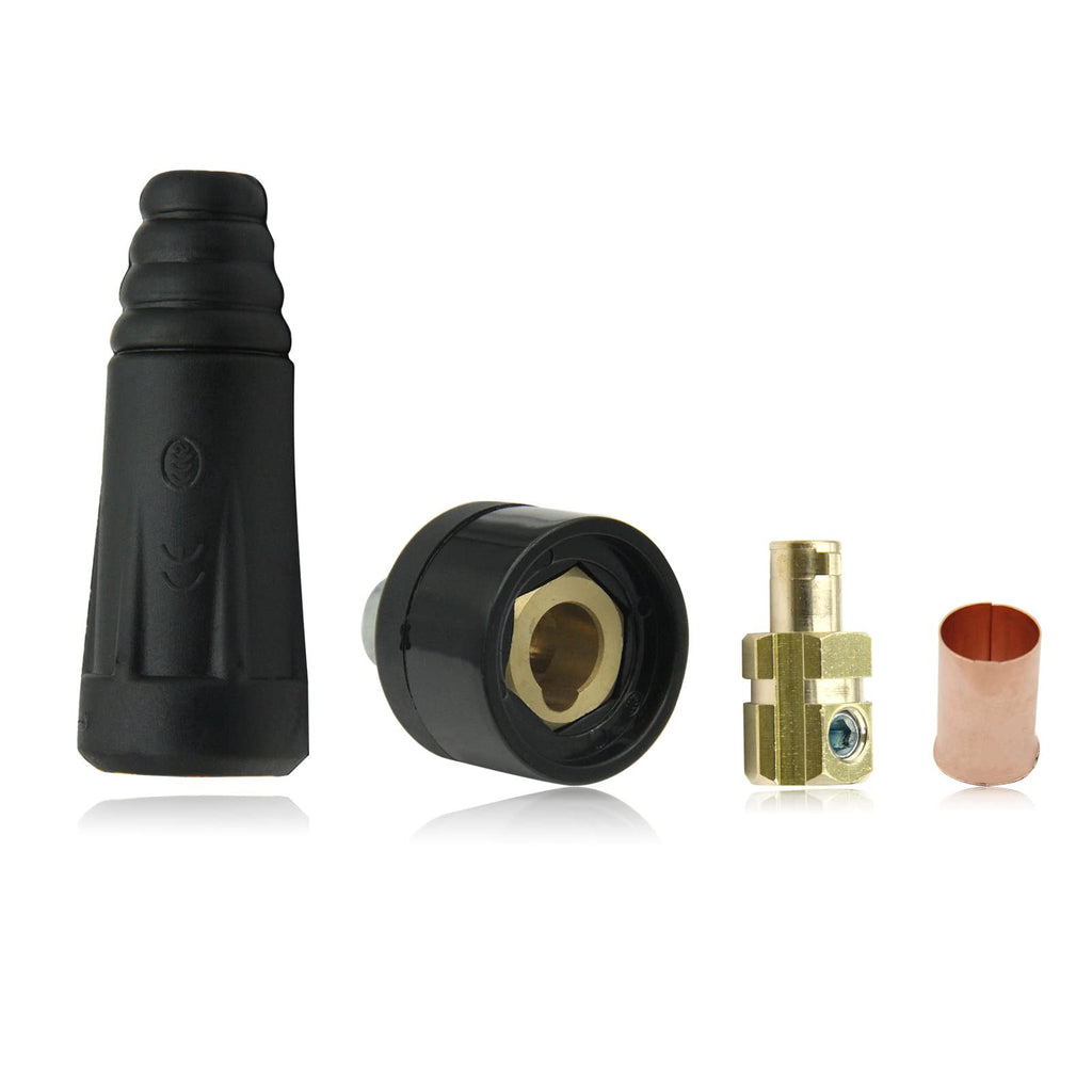 Welding Knight Welding Machine Cable Panel Connector DKJ35-50 Black&Red