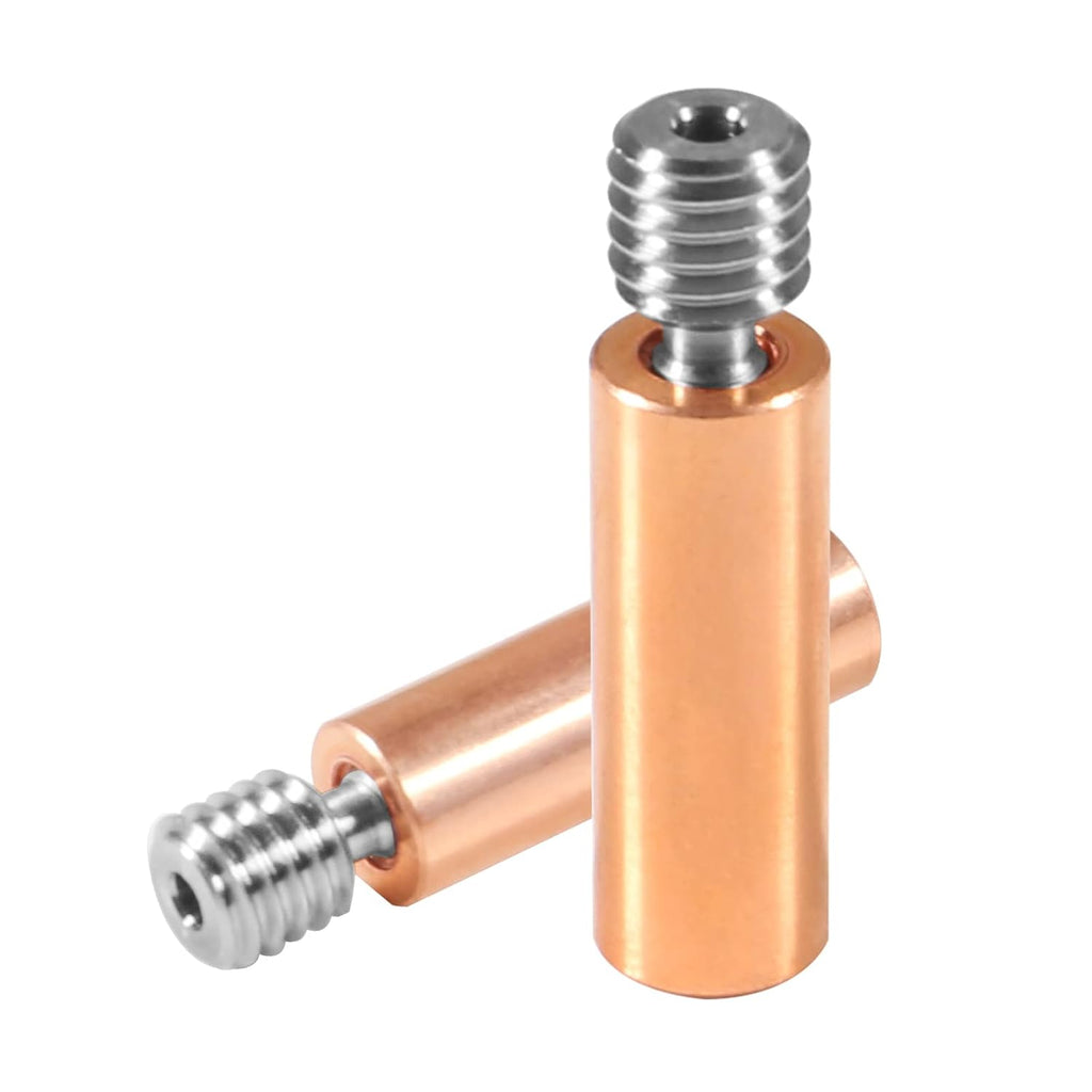 4pcs All Metal Bimetal Heatbreak Copper Titanium TC4 Throat High Temperature for Creality 3D Printer CR10 Hotend