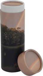 Rainbow Pond Scattering Tube - Small, Biodegradable Cremation Urn for Ashes, Small Sized Cremation Urn, 9 Inches High