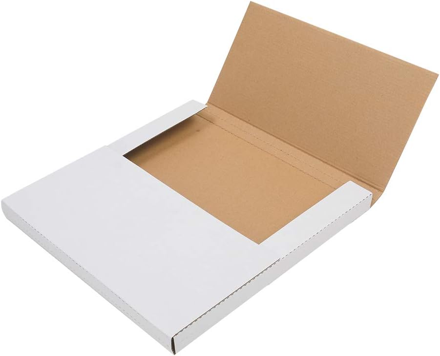 25 Packs White Vinyl Record LP Shipping Mailer Boxes, 12.5in*12.5in*1in Record Mailers, Album Paper Box, Record Album