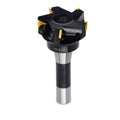 OSCARBIDE Indexable End Mill, R8 Shank, 3" Cutting Diameter, 5 Flutes