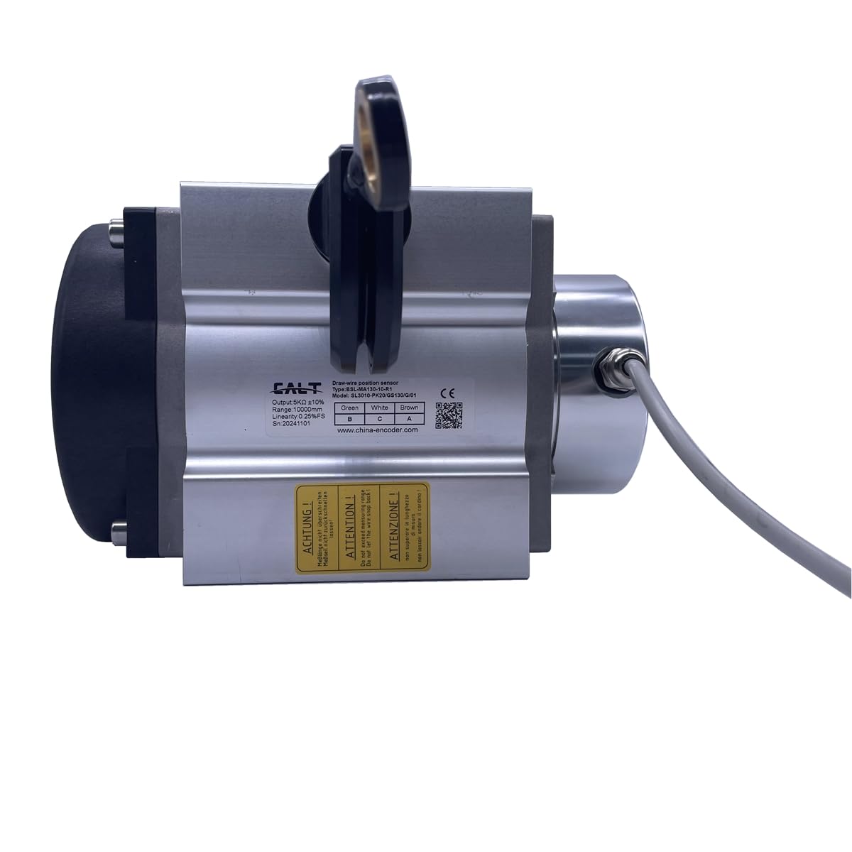 CALT BSL-MA130 Measuring Length Encoder Draw-Wire Displacement Sensor Linear Motion Transducer (Including Encoder) (0-5K Ohm, 0-10000mm Measurement Range)