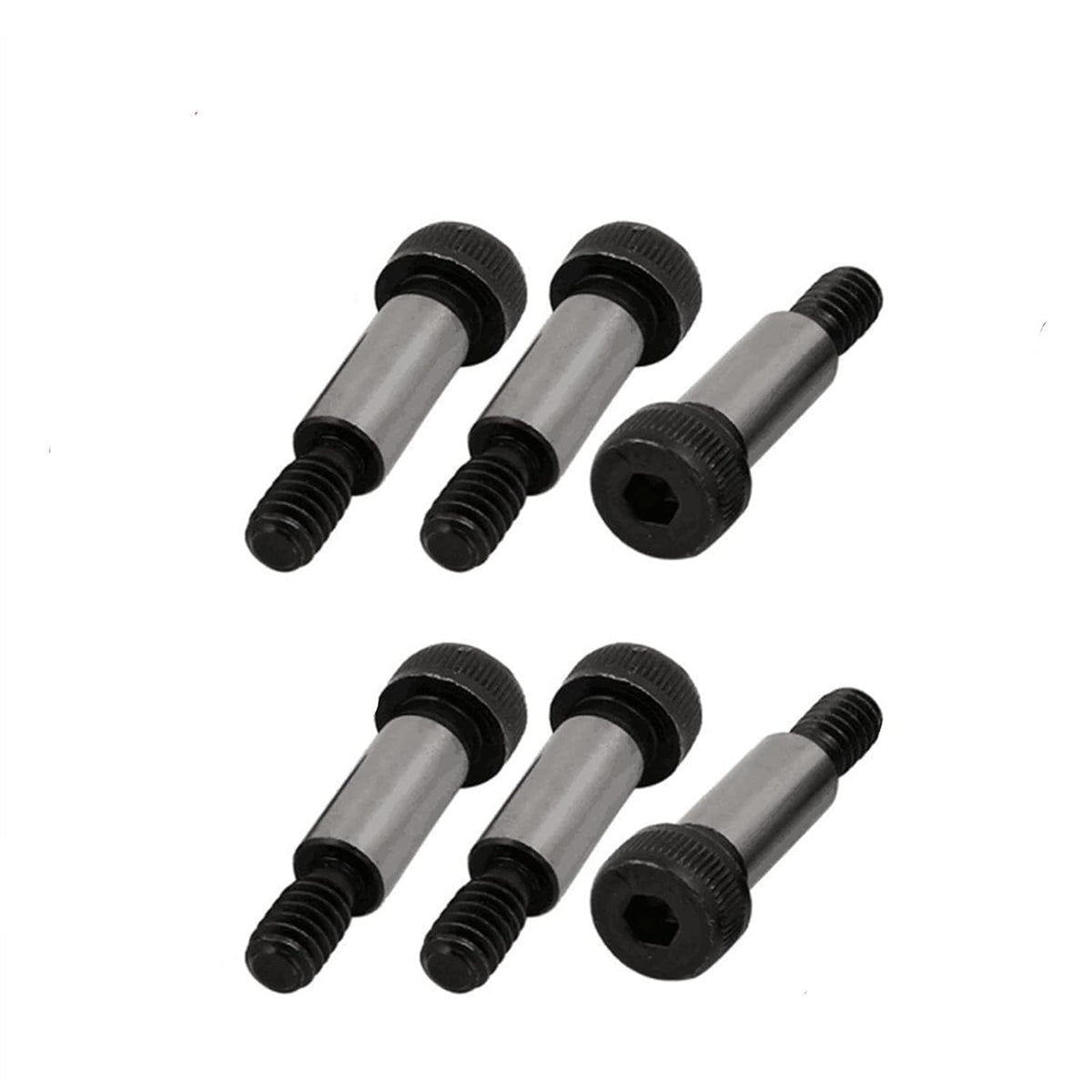 6Pcs Alloy Steel Shoulder Bolt #10-24 UNC Thread Shoulder Dia 1/4" Shoulder Length 5/8"