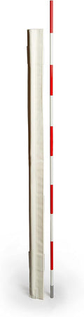 Volleyball Collapsible Net Antennae - 2 Red & White Antennae - Volleyball Referee Equipment - Fits Both 36" & 1 Meter